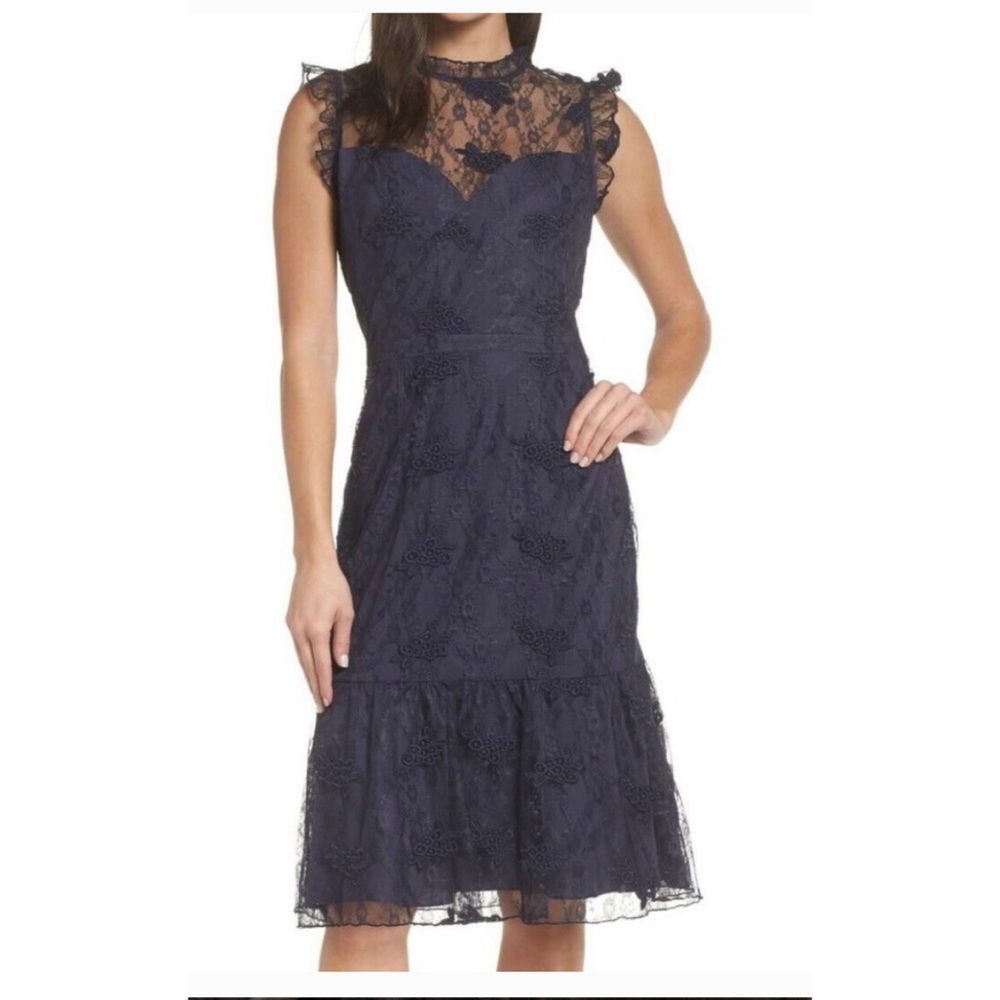 CHELSEA28 LACE RUFFLE HEM DRESS 💖🛍